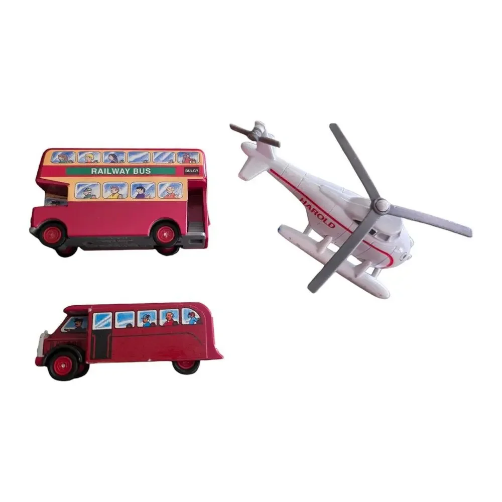 Thomas Tank Engine Friends ERTL Helicopter Bus and Trolley Bundle